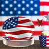 50pcs Labor Day Plates 4th of July Paper Plates Disposable