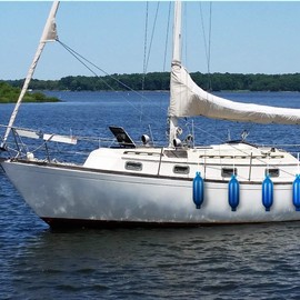 VIVOHOME Vinyl Ribbed Boat Fenders 4 Pack, Boat Bumpers with Ropes, Needles, and Pump to Inflate Fit for Yachts, Sailing Dinghies, Bass Boats, Blue