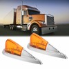 12V 24V 5 Pcs Amber Cab Roof Marker Lights Waterproof