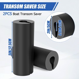 2PCS Boat Transom Saver, Universal Transom Savers for Outboard Motor, Rubber Outboard Motor Support for Trailering, Boat Motor Transom Support Cushioning Pressure, Reduce Potential Damage