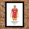 Liverpool - Kenny DALGLISH Quote Framed Illustration Print Poster