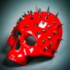 ILOVEMASKS Steampunk Spikes Skull Venetian Masquerade Half Face Mask -