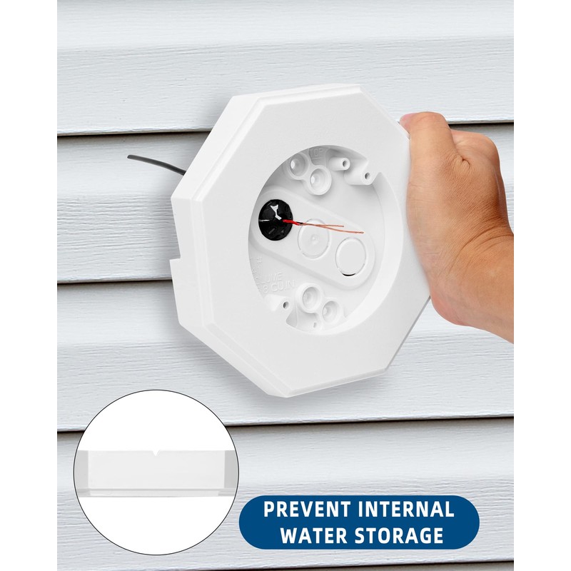 Vinyl Siding Mounting Block, 8141 Siding Light Mounting Block with