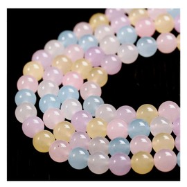 Natural Gemstone Beads for Making Jewelery Natural Morgan Agate Beads Energy Healing Crystals Beads Chakra Crystal Jewellery Beading supplies 15.5inch (8mm, Morgan agate)