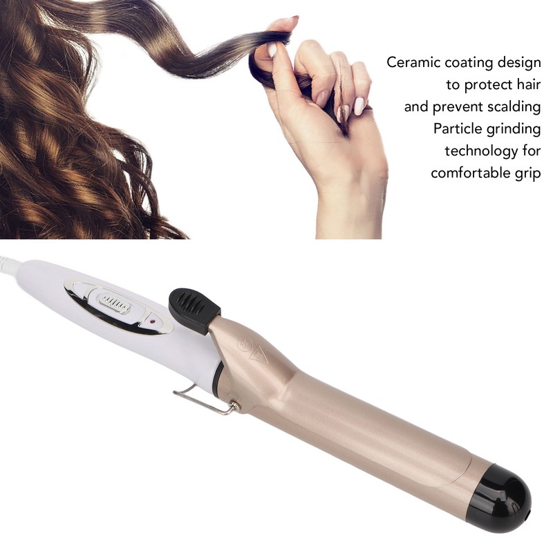 Hair Curling Iron Ceramic Prevent Scald Negative Ion Portable Hair