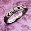 FORGIVEN JEWELRY RSWA I WILL WAIT Stackable Purity Thin Band