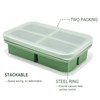 Bongpuda Soup Freezer Containers, Silicone Freezer Trays With Lid,Easy-Release,Reusable Freezer