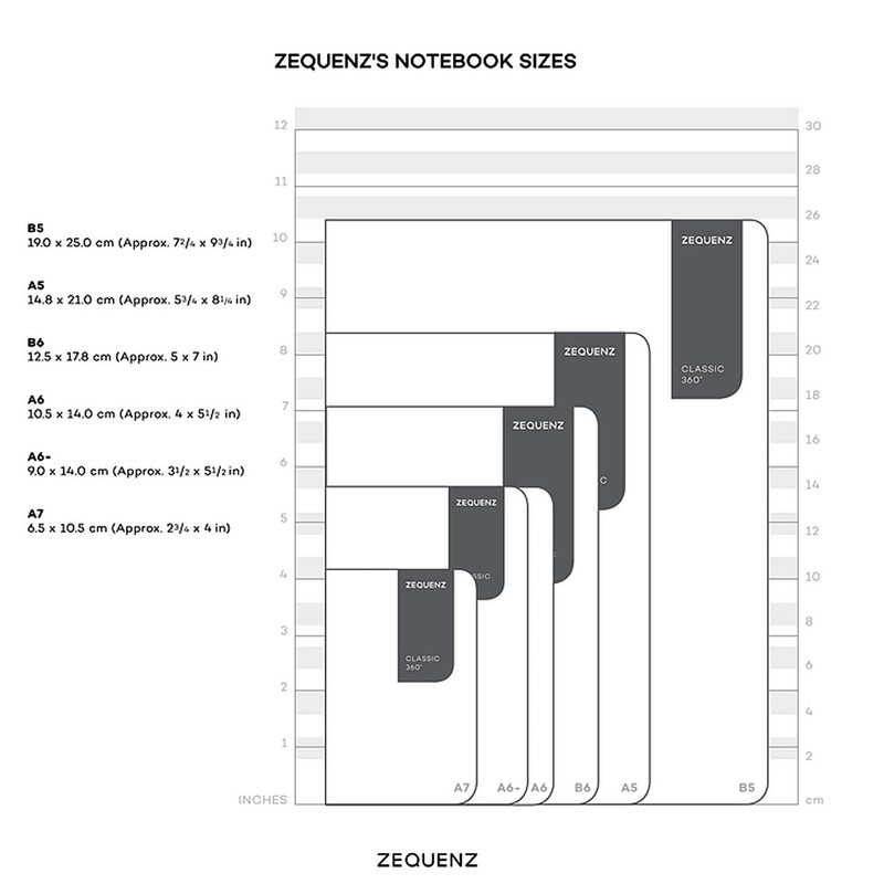 Zequenz Notebook - The Color A5-14.8 x 21.0 cm, Dots,
