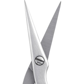 Tijeras y cepillo para dar forma a las cejas Tweezerman - Tijeras de acero inoxidable para recortar cejas para mujeres y hombres