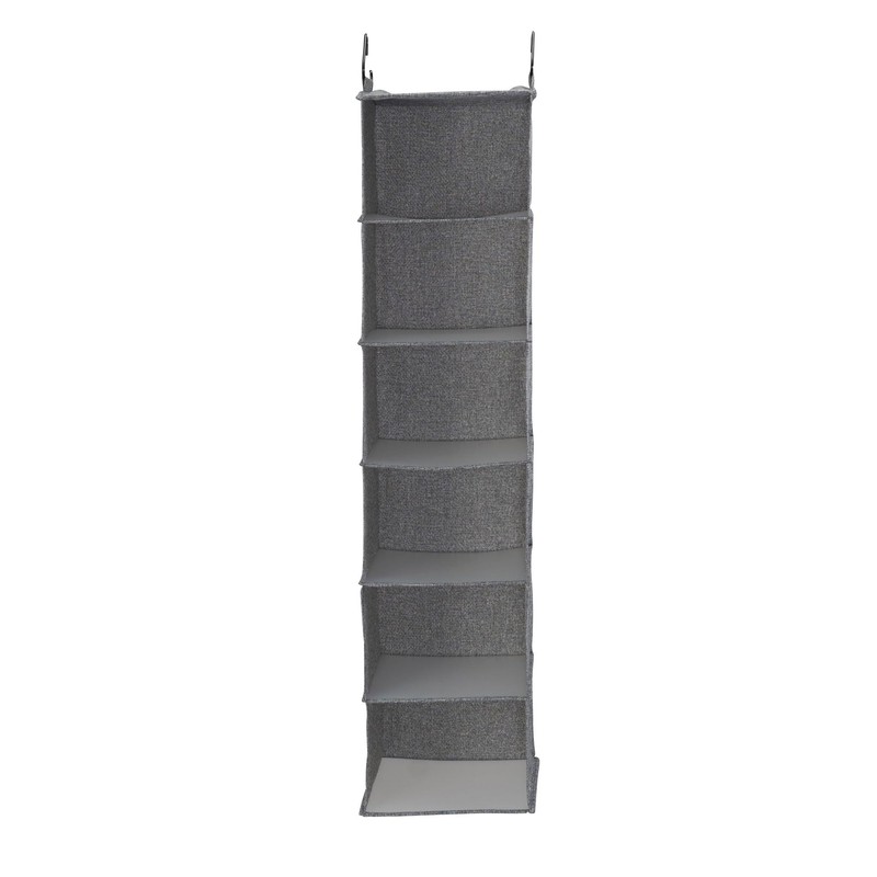 Household Essentials 6 Shelf Hanging Closet Organizer, Hanging Closet Shelf,