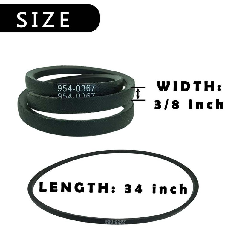 954-0367 754-0367 Snowblower Belt 34.5" Replacement MTD Cub Cadet Ariens