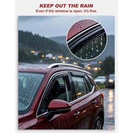 Saleago in-Channel Window Rain Guards Fit for Honda CR-V CRV 2023 2024 2025 2026 Extra Durable Window Visors Window Deflectors Vent Visors Vent Shades Car Accessories-4 pcs 2-Q03
