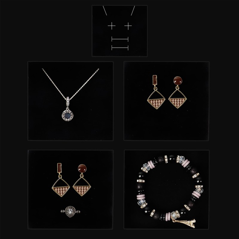 2 Pack Jewellery Gift Box 7.5x7.5x3.5cm Small Gift Boxes with
