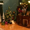 iLAND Dollhouse Accessories, Luminous Mini Christmas Tree with Lights Set,