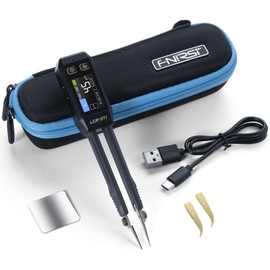 FNIRSI LCR-ST1 SMD Tester Smart LCR Meter Tweezers Resistance Tester Capacitance Meter Automatic Passive Component Recognition Inductor Tester