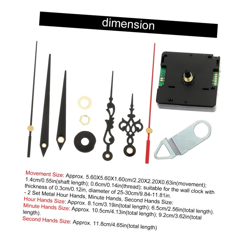 SEWACC DIY Silent Wall Clock Movement Mechanism Replacement Parts Clock