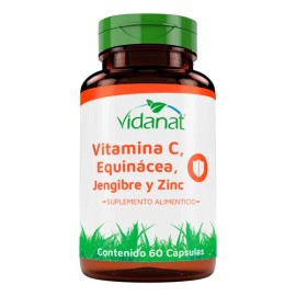 Vidanat Vitamina Equinacea Jengibre Zinc Cápsulas