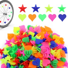 BOHUIZ Pack of 216 Colourful Bicycle Spokes, Spoke Reflectors, Bicycle Accessories, Children's Bicycle Spoke Decorations for Girls and Boys, Spoke Beads