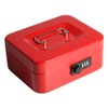 Decaller Medium Cash Box with Combination Lock, Metal Money Box