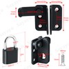 SAYAYO Door Bolt Lockable Stainless Steel Deadbolt Lock with Padlock,