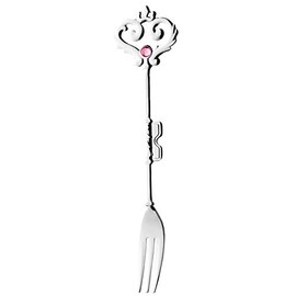 Takakuwa Metal 401390 Harky Pink Hime Fork, Silver