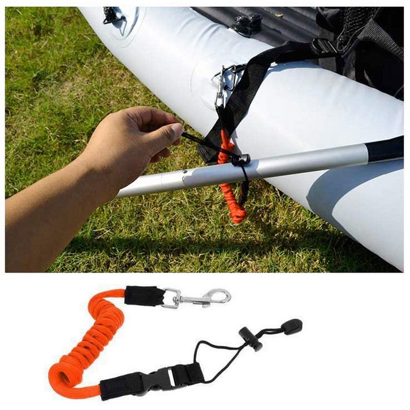 zalati Kayak Paddle Leash Safety Elastic Canoe Paddle Rope with