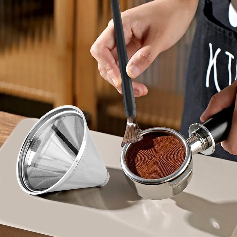 TILZIKA Reusable Cone Coffee Filter 2 Pack for Cuisinart Brewers