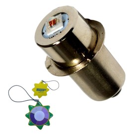 HQRP High Power Upgrade Bulb 3W LED RED Light Wavelength 625nm~635nm 7-30V for Milwuakee: #49-81-0090 / #49-81-0012; M12 / M18 / M28 plus HQRP Sun Meter