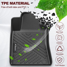 Floor Mats for 2012 2013 2014 2015 Honda Civic Anti Skid Heavy Duty Waterproof Floor Liners Black Full Set