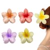 Pack of 4 Flower Hair Clips - 8 cm Hair