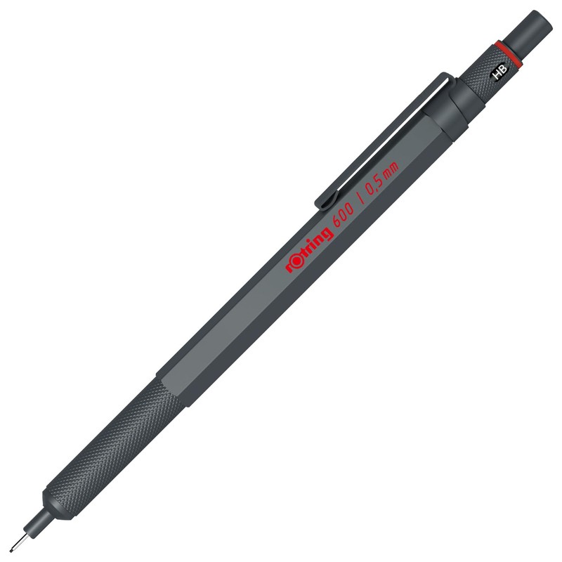 rOtring 2204409 600 Dark Stone 0.5mm Rottling Mechanical Pencils in