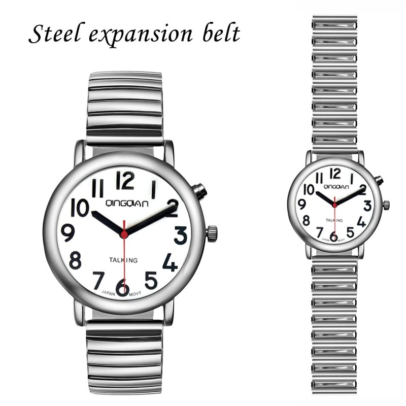 QINGQIAN EnglishTalking Watch Suitable for the elderly and visually impaired