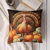 Joyidec Pack of 4 Fall Autumn Pumpkins Turkey Leaves Decorative