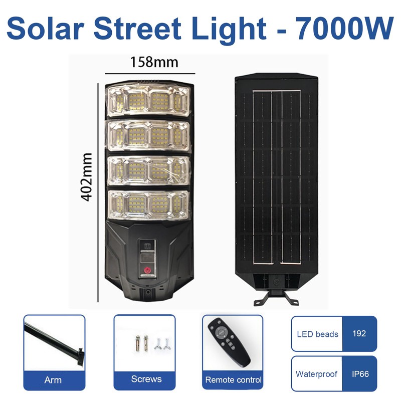 JUMGUN Solar Street Light, Solar Security Light with Remote Control,