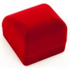 Novel Box Red Flocked Ring Gift Box Jewelry Display