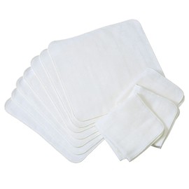 Gauze Handkerchief, Set of 10, Towel Handkerchief, Made in Japan, Senshu Towel (Approx. 9.1 x 9.1 inches (23 x 23 cm), Off-White