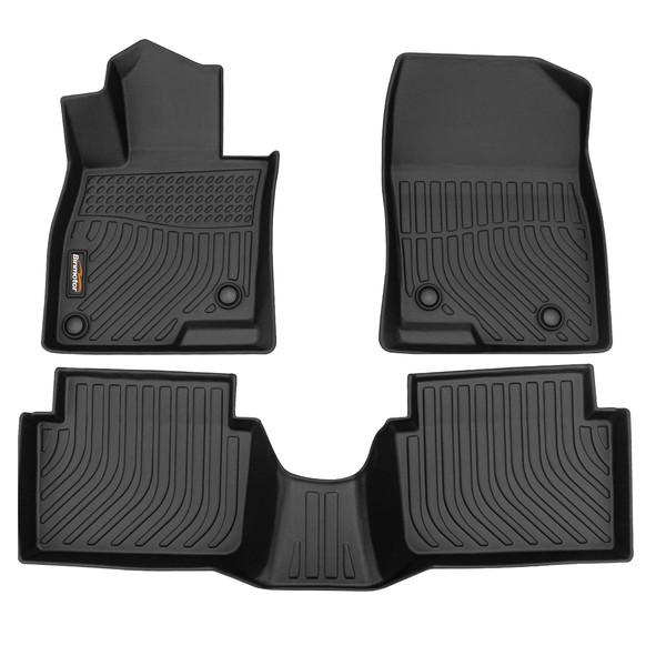 Binmotor-Floor Mats for Mazda 3 2014-2018, Front & 2nd Row,