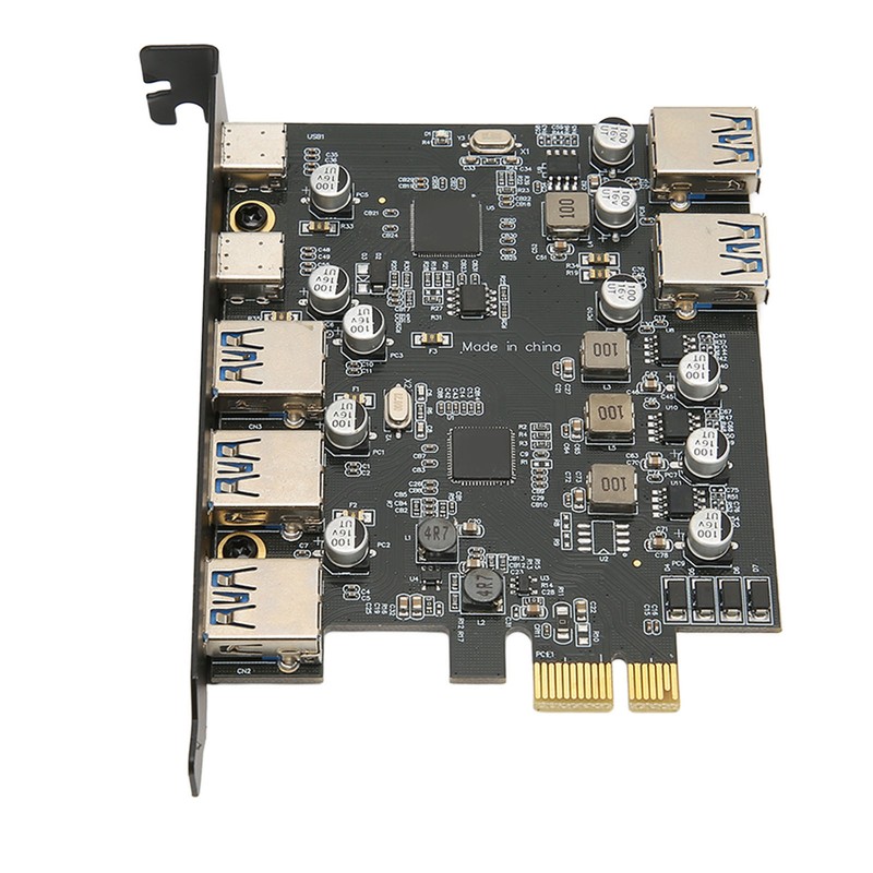 PCI E to USB Expansion Card 7 Ports 5Gbps USB