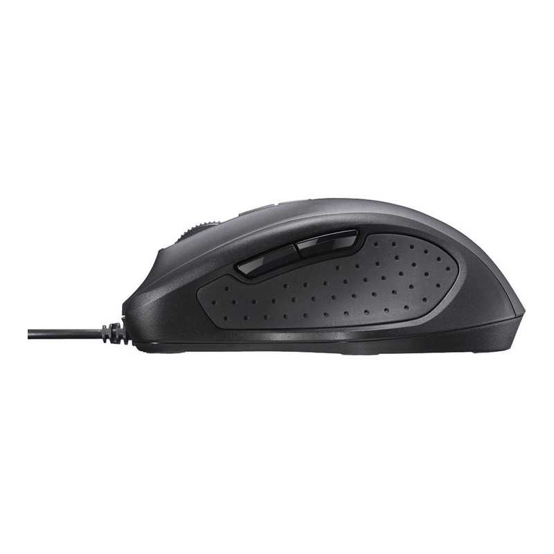 Buffalo BUFFALO Wired BlueLED Quiet 5 Button Mouse Black BSMBU308BK