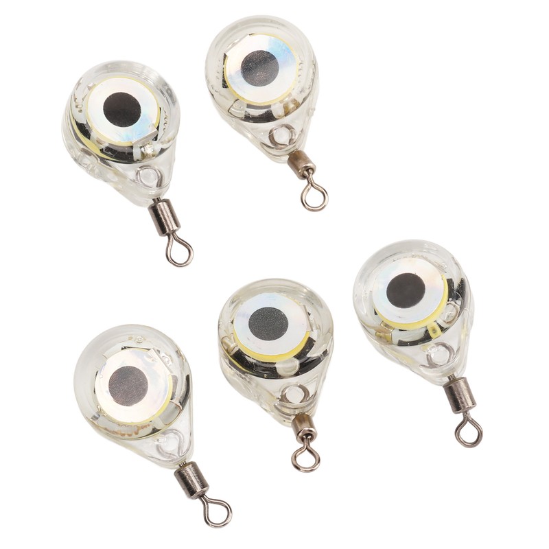 5PCS Lure Light Deep Drop Fishing Lights Strobe Eye Shape