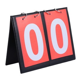INOOMP Basketball Score Board 2-Digit Score Flipper Match Scoreboard for Basketball Games Table Tennis Badminton Volleyball Portable Keeper 7.95 X 6.69 X 0.59 in