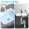 WiseWater 2-Pack Grid Bathroom Sink Drain Assembly with Overflow, 1-1/2