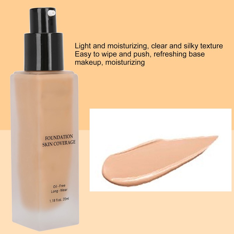 IMAGIC Liquid Foundation Waterproof Cover Blemish Oil Control Concealer Cosmetic