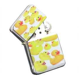 Elements of Space Rubber Duckies - Silver Chrome Pocket Lighter