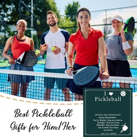 AINILOVE Gifts for Pickleball Lovers, Pickleball Bracelet Pickleball Stuff Jewelry Birthday Gifts for Women Men Teens Players (Silver)