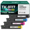TK8117 TK-8117 Toner Cartridge 4Pack High Yield Replacement for TK-8117K