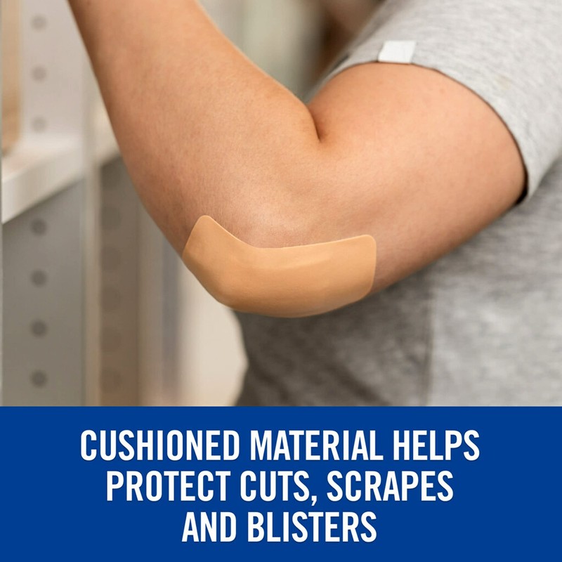 Nexcare Waterproof Cushioned Bandages, Knee & Elbow, 2 x 4