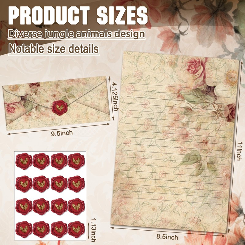 TaoBary 160 Pcs Stationery Paper Set 50 Double Sided Stationery