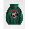 Bad Luck Cat Graphic Hoodie 100% Cotton US Warehouse 7