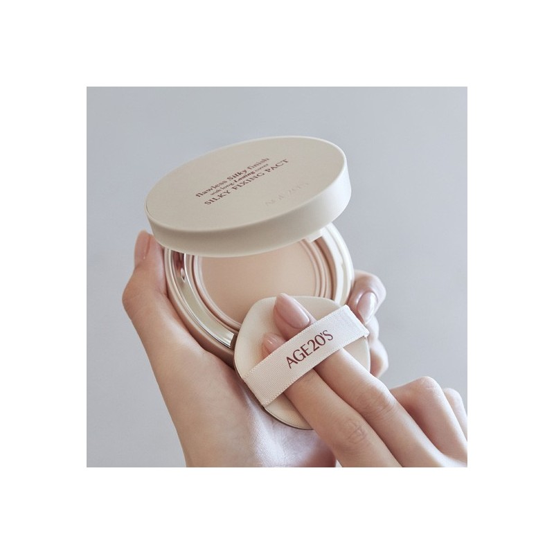 AGE20'S Silky Fixing Pact (Main Product + 1 Refill) (SPF50+)